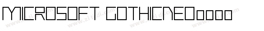 Microsoft GothicNeo字体转换